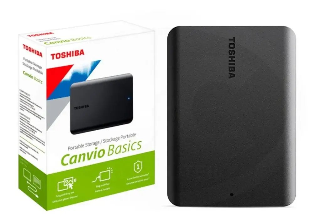 Disco Externo 1TB Toshiba Canvio Basics USB 3.0 HDTB510XK3AA