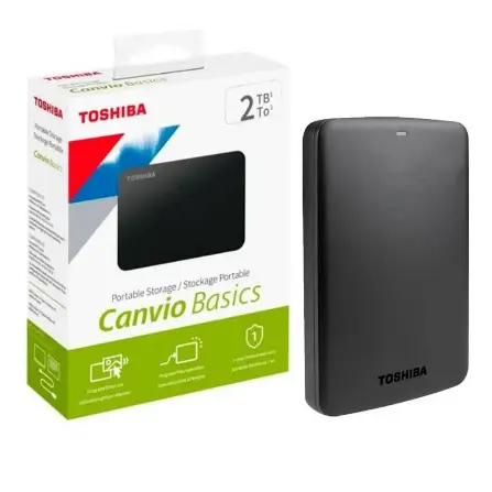 Disco Externo 2TB Toshiba Canvio Basics USB 3.0 HDTB520XK3AA