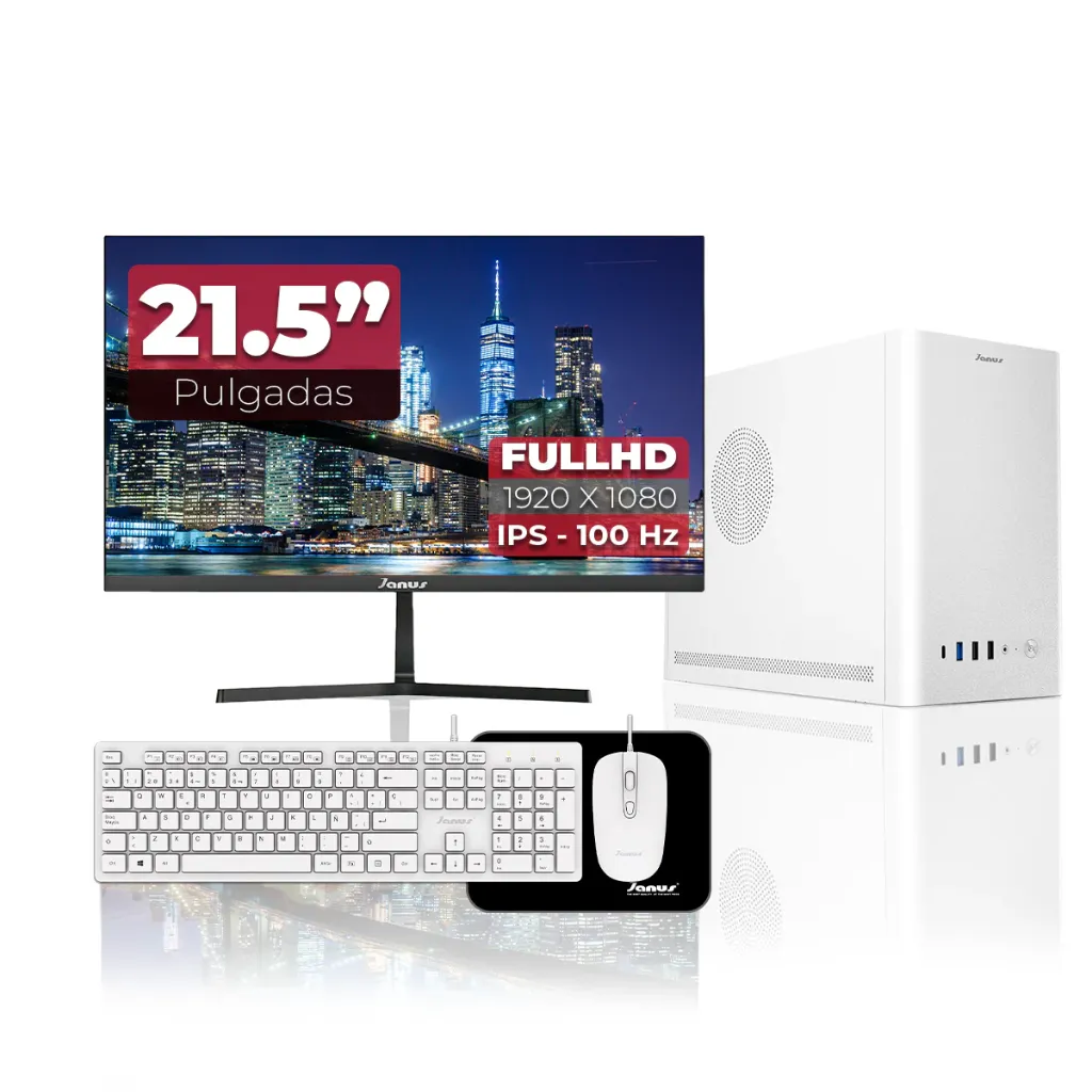 Computador de Escritorio Janus INTEL CORE I5 12400 Memoria RAM 8GB SSD 512GB M.2 Board H610M Fuente Janus 400W