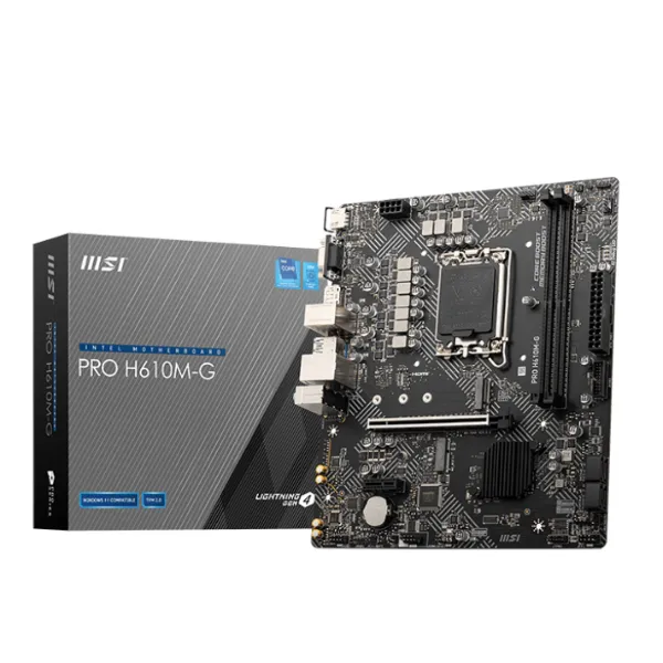 BOARD MSI PRO H610M – G DDR5 (A V R) LGA 1700 12TH 13TH 14TH 
