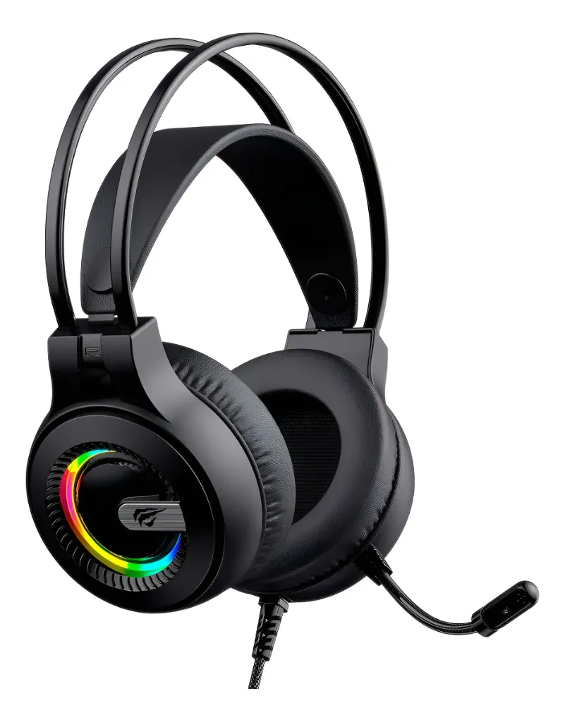 Diadema con Micrófono Gaming Havit H2040d Negro RGB
