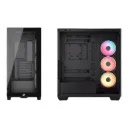 Caja Corsair 3500x Lxr Link V.T. + 3 Lx120-R Rgb Negro