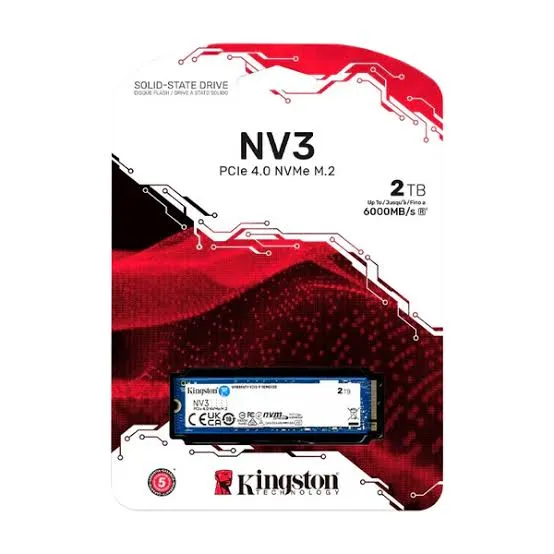 Disco Solido M.2 2TB Kingston NV3 4x4 Nvme SNV3S/2000G