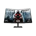 Monitor gaming HP curvo Omen de 31. 5", negro