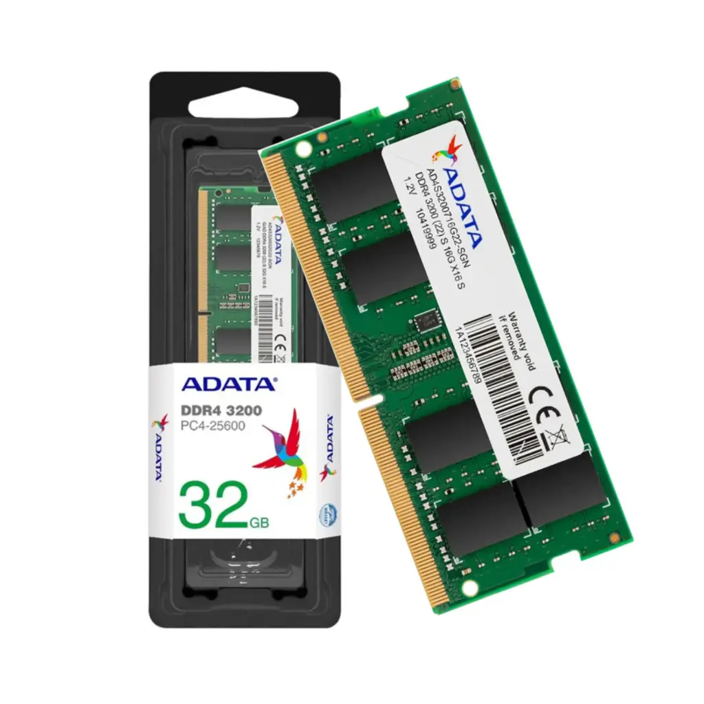 Memoria Ram Ddr4 Portátil Adata 32gb 3200mhz 1.2V AD4S320032G22-SGN