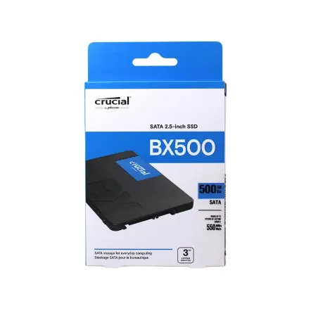 Disco Sólido 500Gb Crucial Bx500 Sata3 3d Nand CT500BX500SSD1