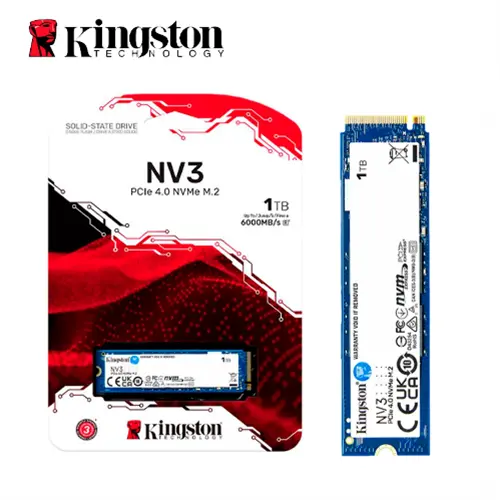 Disco Solido M.2 1TB Kingston NV3 4x4 Nvme SNV3S/1000G
