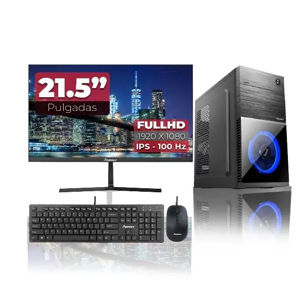 Computador de Escritorio Janus INTEL CORE I3 10105 Memoria RAM 16GB SSD 512GB SATA Board H410M-HDV Fuente Janus 400W