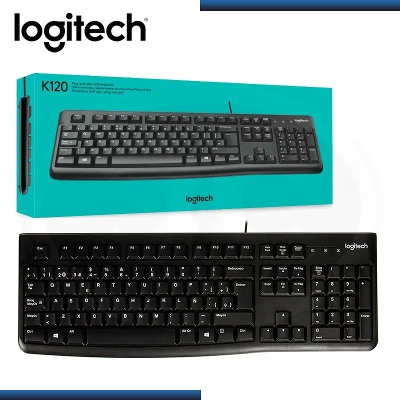 Teclado K120 Logitech Alámbrico