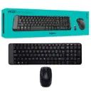 COMBO MOUSE TECLADO LOGITECH MK220 INALAMBRICO NEGRO