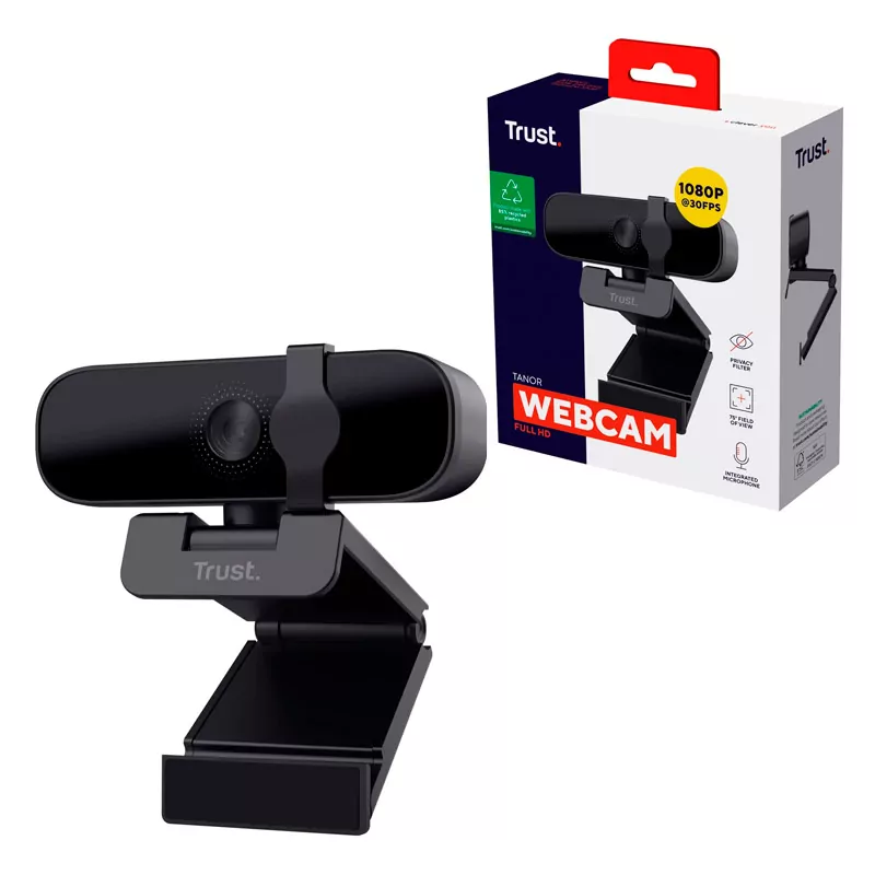 Cámara Trust Tanor Webcam Full HD de 1080p